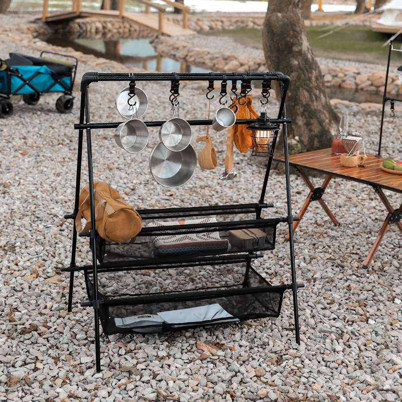 Outdoor Furniture Xl - Многофункциональная вешалка для кемпинга, складная треугольная