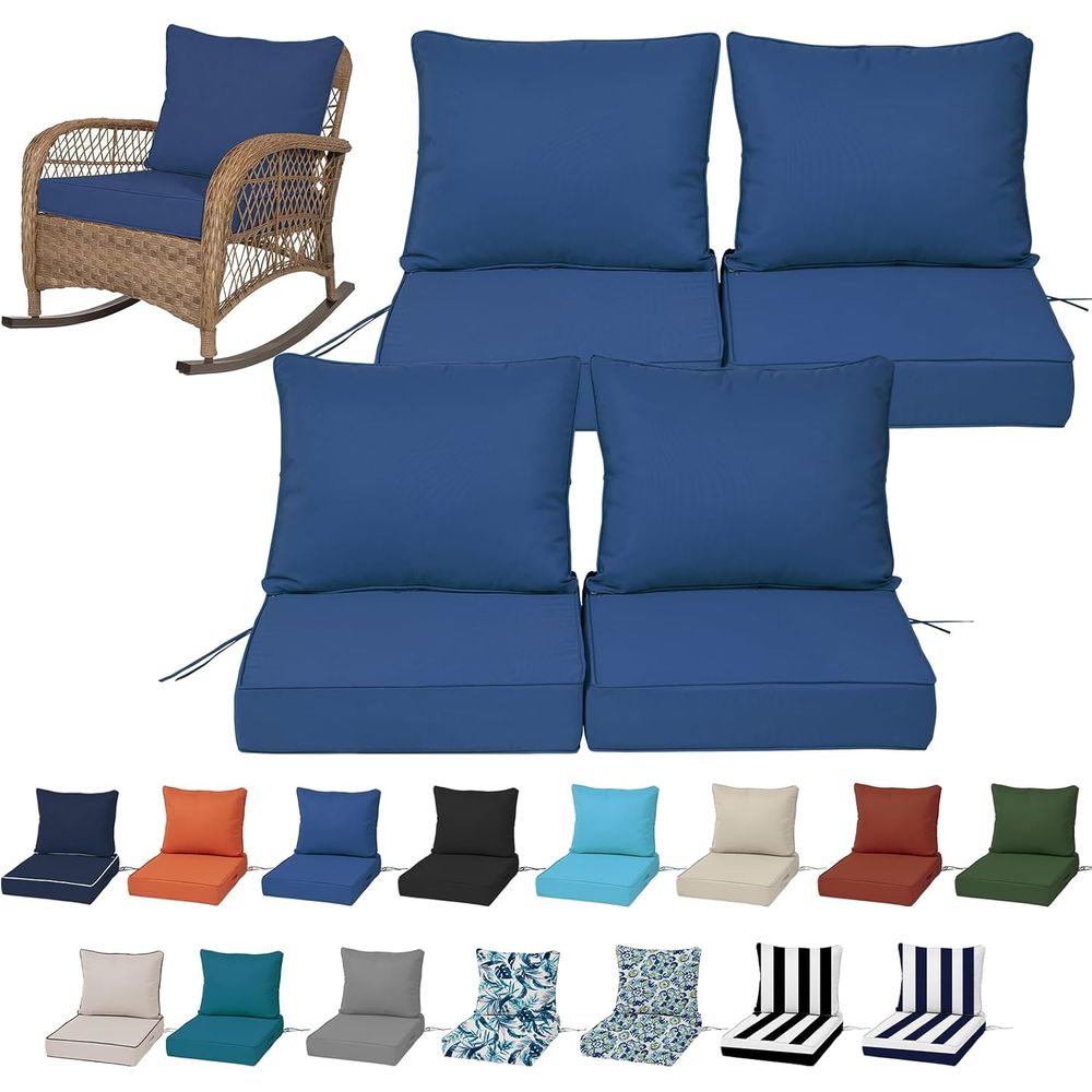 Outdoor Furniture Fabric - Набор из 4-х глубоких уличных подушек