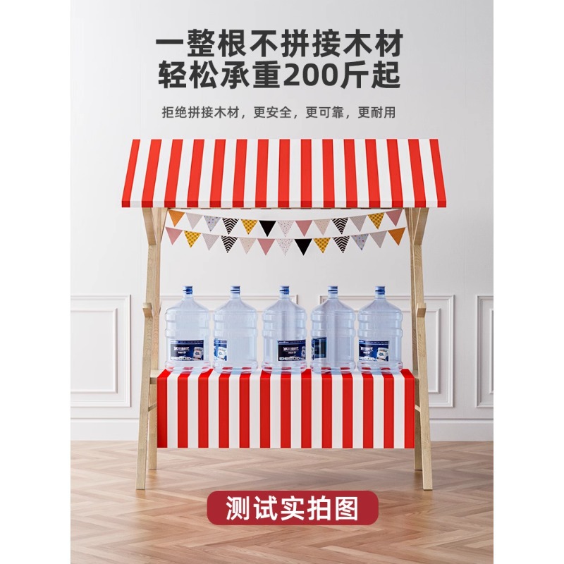 Outdoor Furniture Vendors - Портативная деревянная витрина для рынка, витрина