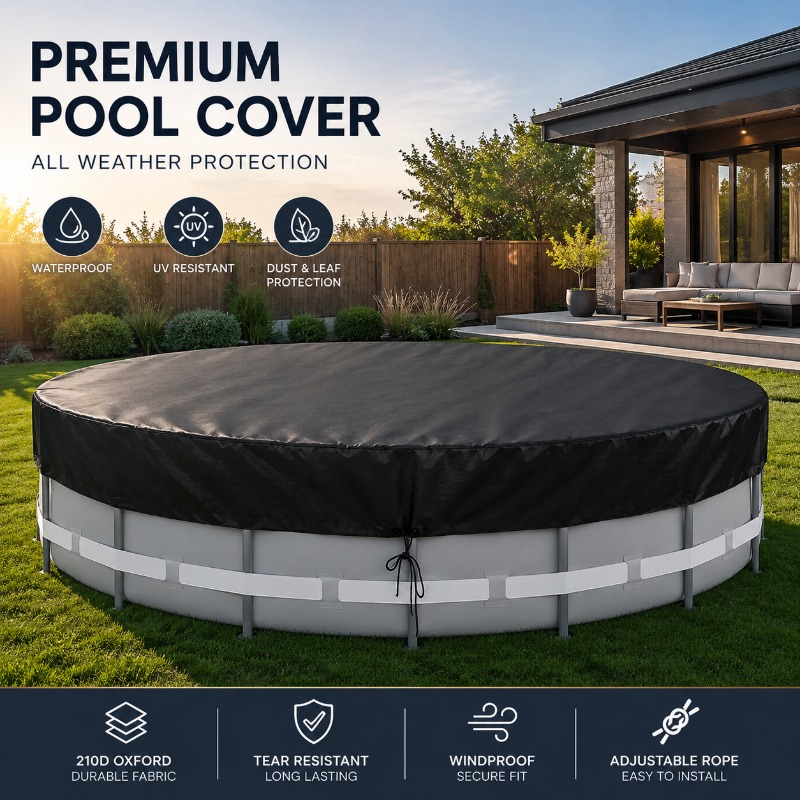 Outdoor Furniture For Pool - Водонепроницаемое пылезащитное всесезонное покрытие для круглого