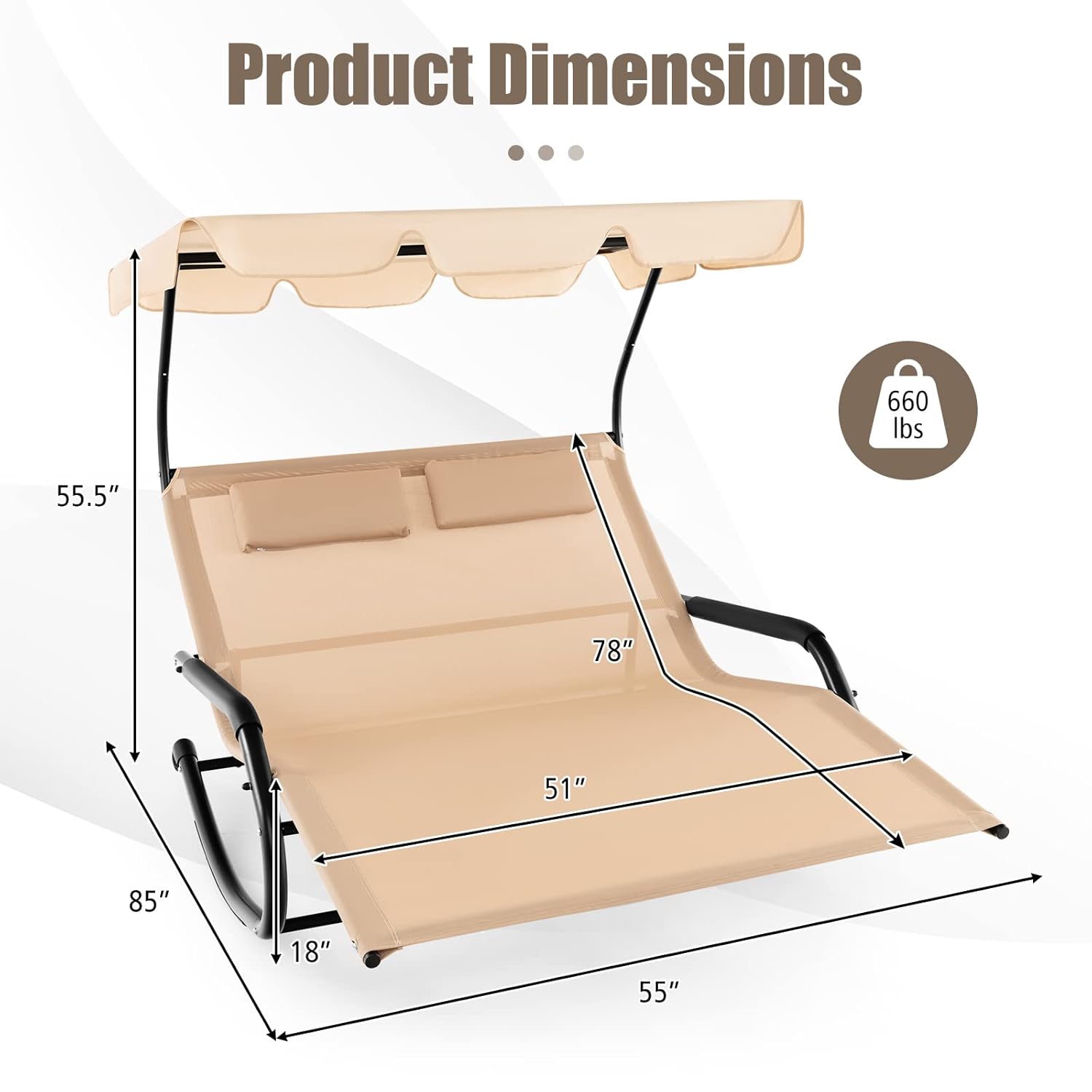 Двухместное регулируемое кресл – обзор и цена Outdoor Furniture Xl