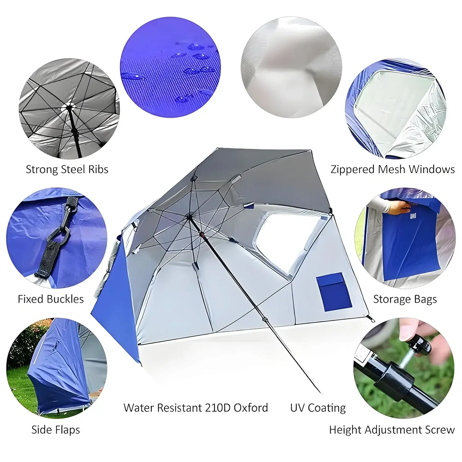 2-метровый тент-зонт Sport-umb – обзор и цена Outdoor Furniture Xl