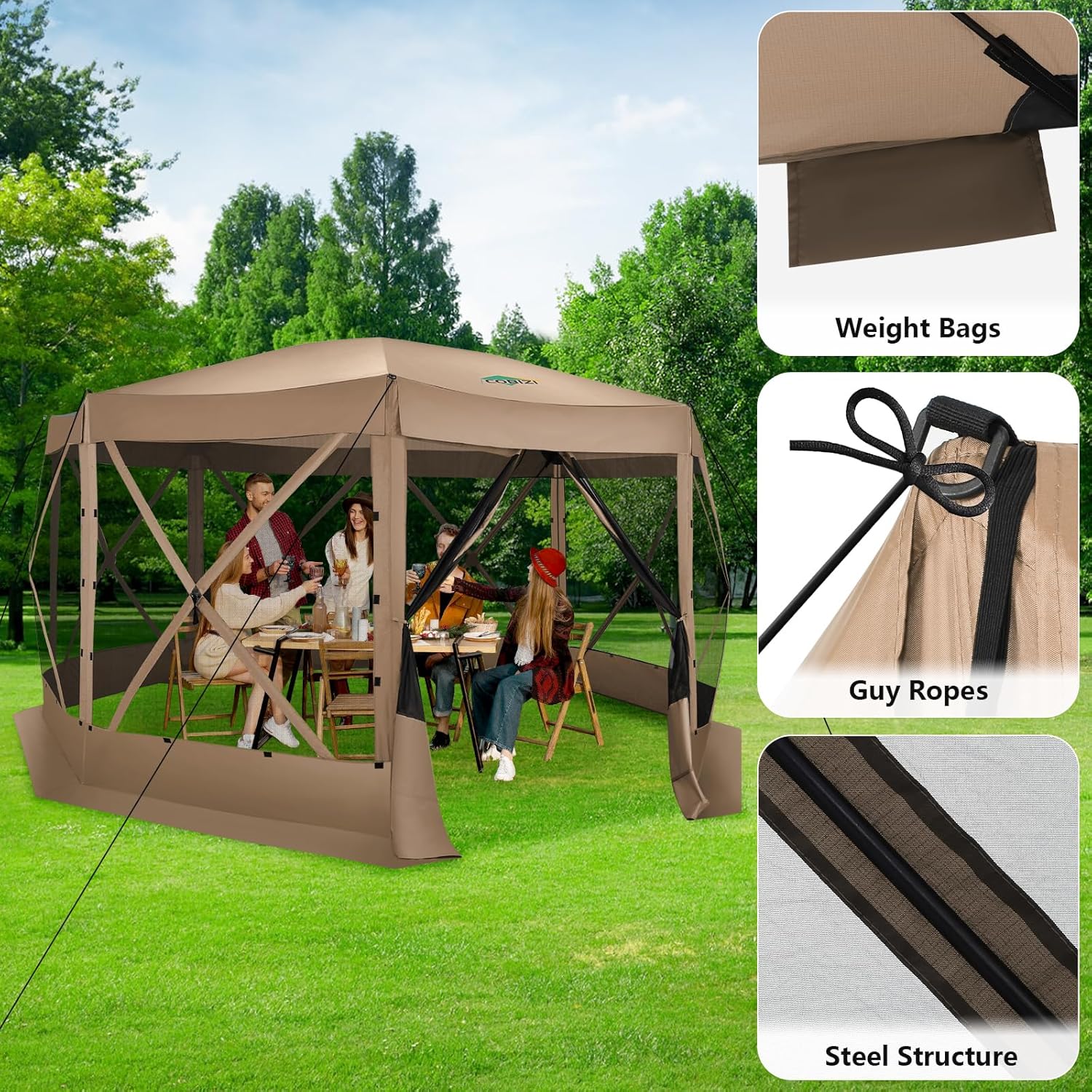Палатка-шатер 15x15 футов с мо – обзор и цена Gazebo Pop Up
