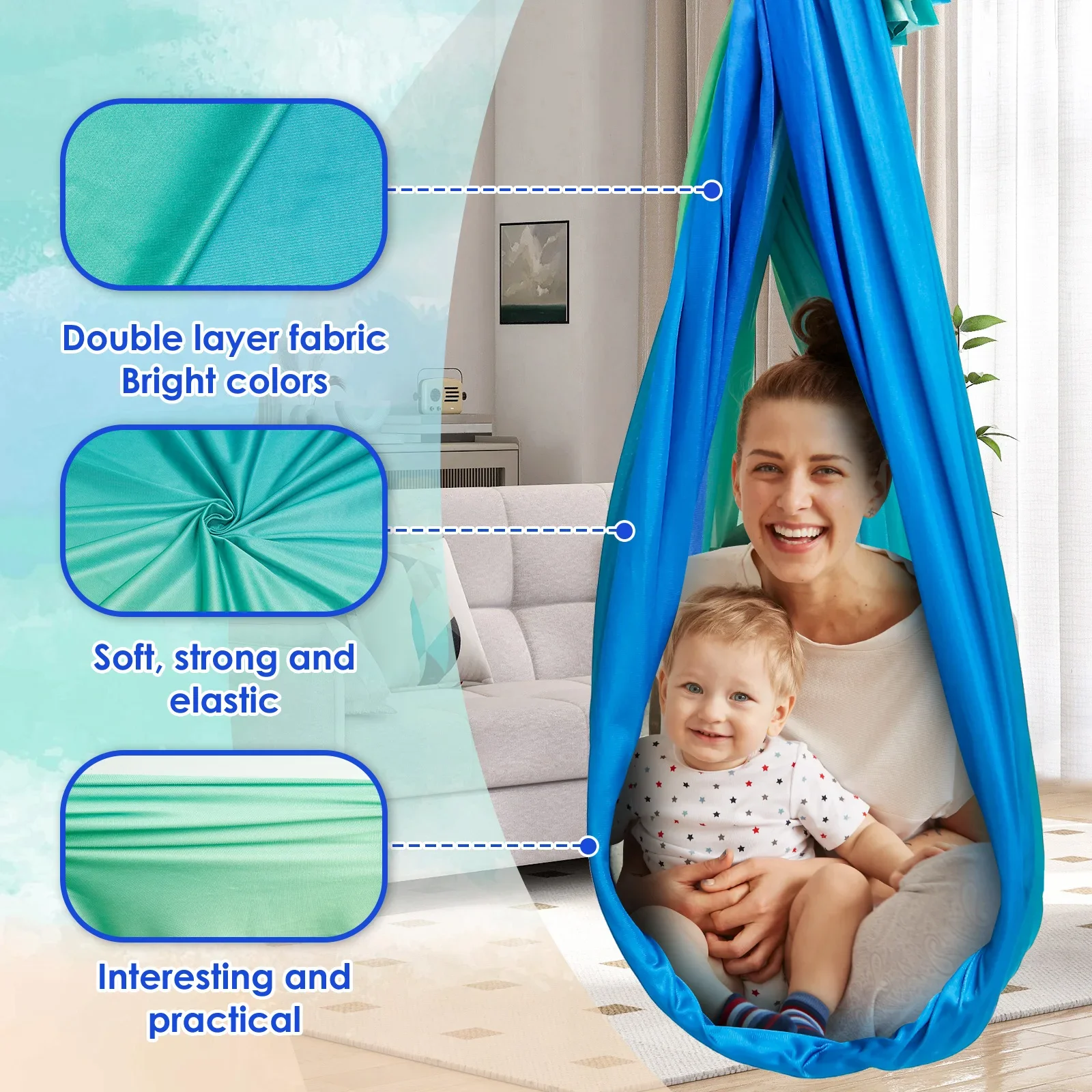 Сенсорные качели-гамак для дет – обзор и цена Outdoor Furniture Kids