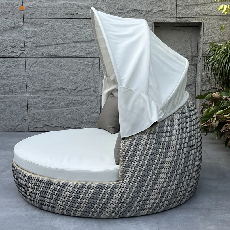 Круглая плетеная кушетка-шезло – обзор и цена Outdoor Furniture For Pool