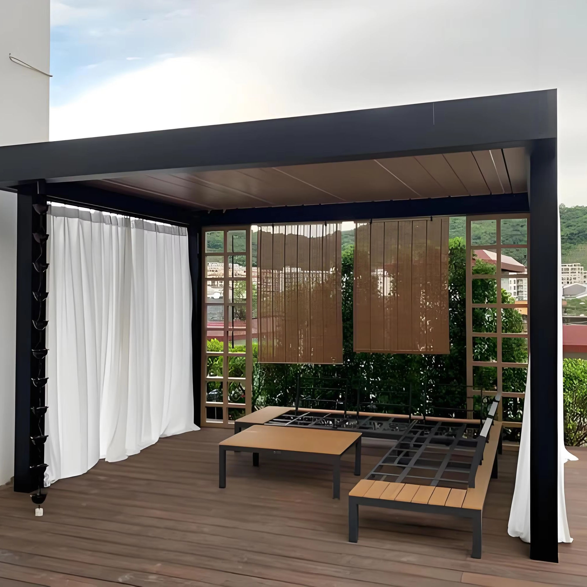 Павильон-пергола из алюминиево – обзор и цена Outdoor Furniture For Pool