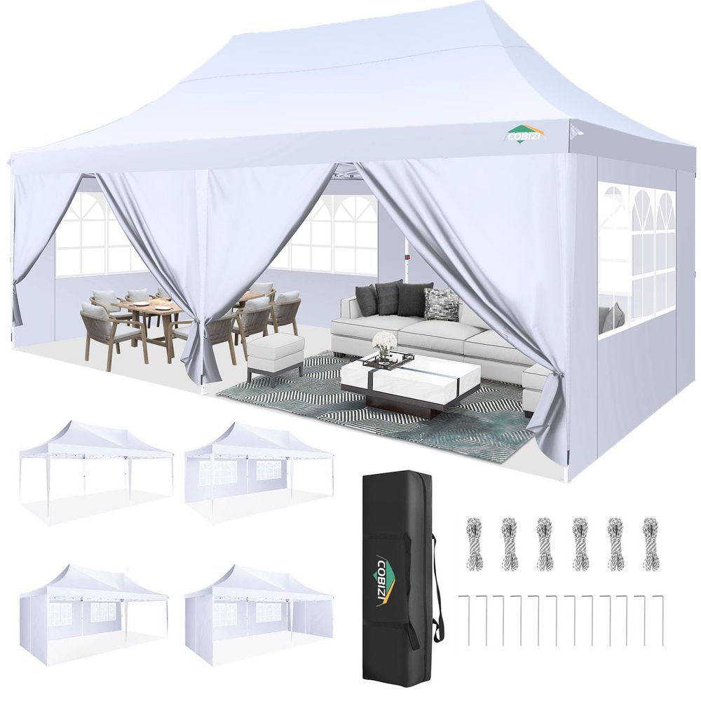 Тент-шатер 10x20 футов с 6 бок – обзор и цена Gazebo Pop Up