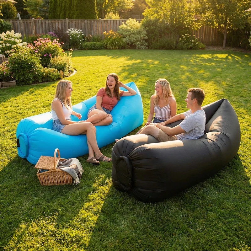 Портативный надувной диван-шез – обзор и цена Outdoor Furniture Nearby