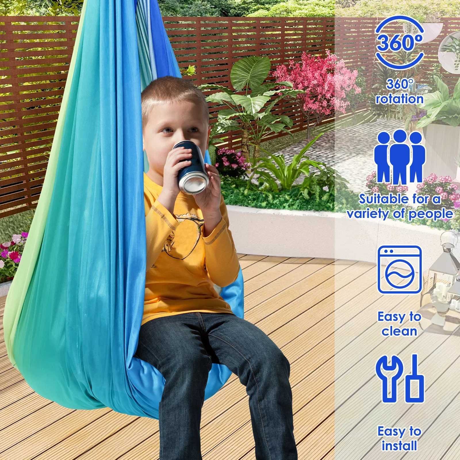 Сенсорные качели-гамак для дет – обзор и цена Outdoor Furniture Kids