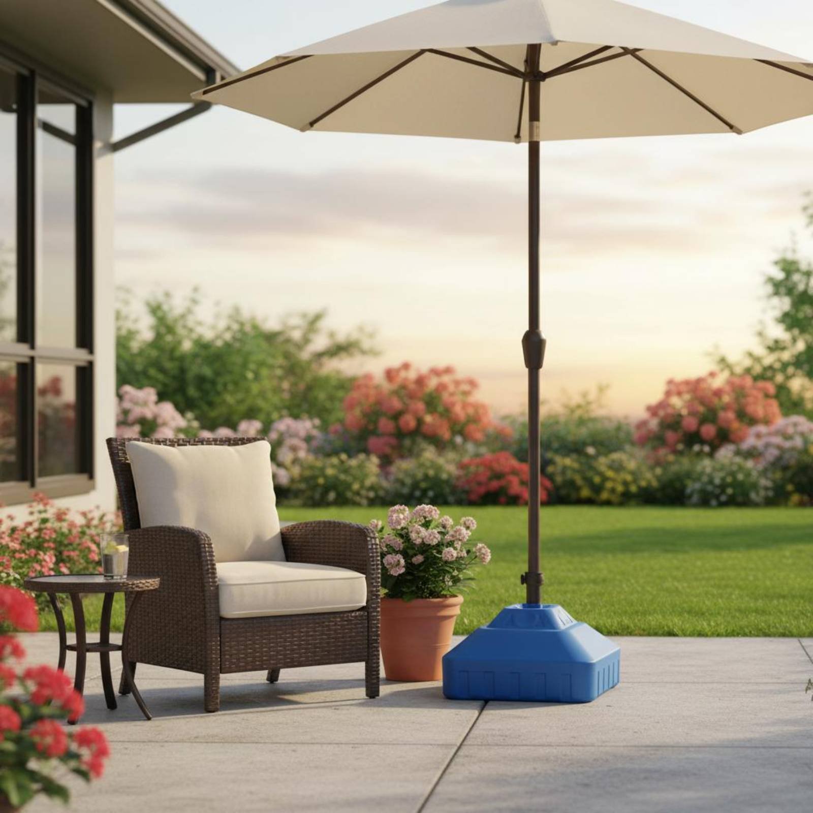 Основание для зонта с наполнен – обзор и цена Outdoor Furniture Vendors